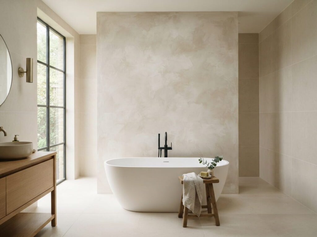 Try a Limewash or Textured Paint Finish on One Wall