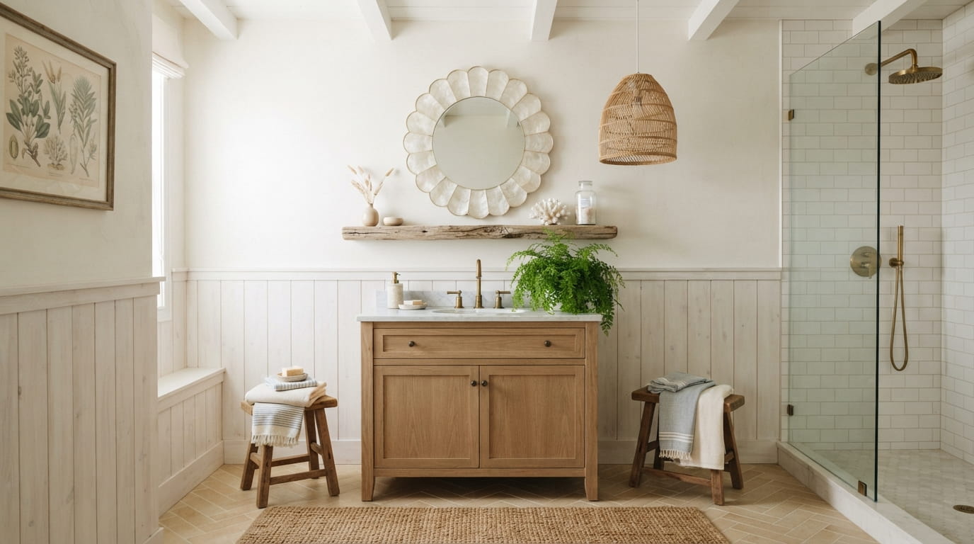 13 Coastal Bathroom Aesthetic Ideas for a Beachy, Relaxed Feel