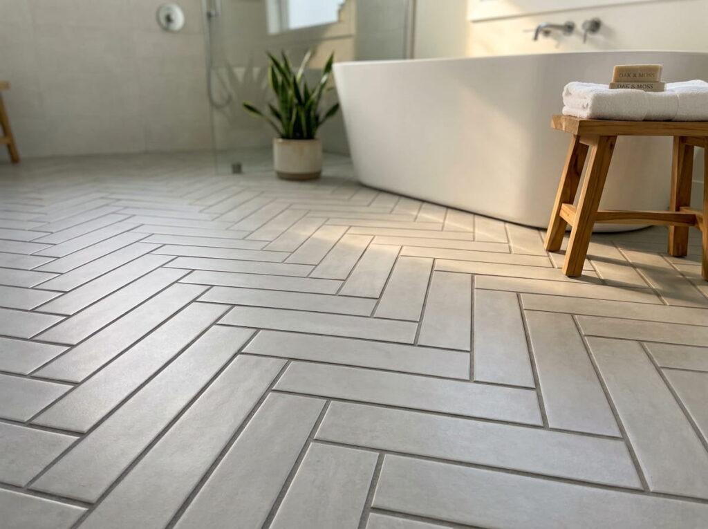 Herringbone Layouts That Add Movement to a Plain Floor