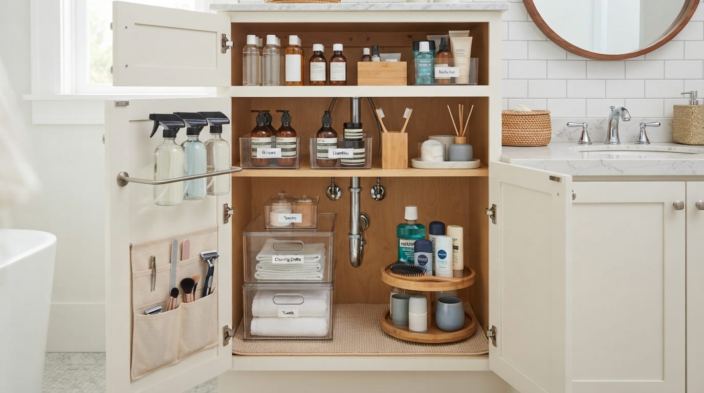 13 Bathroom Cabinet Organization Steps That Work Even in a Tiny Space