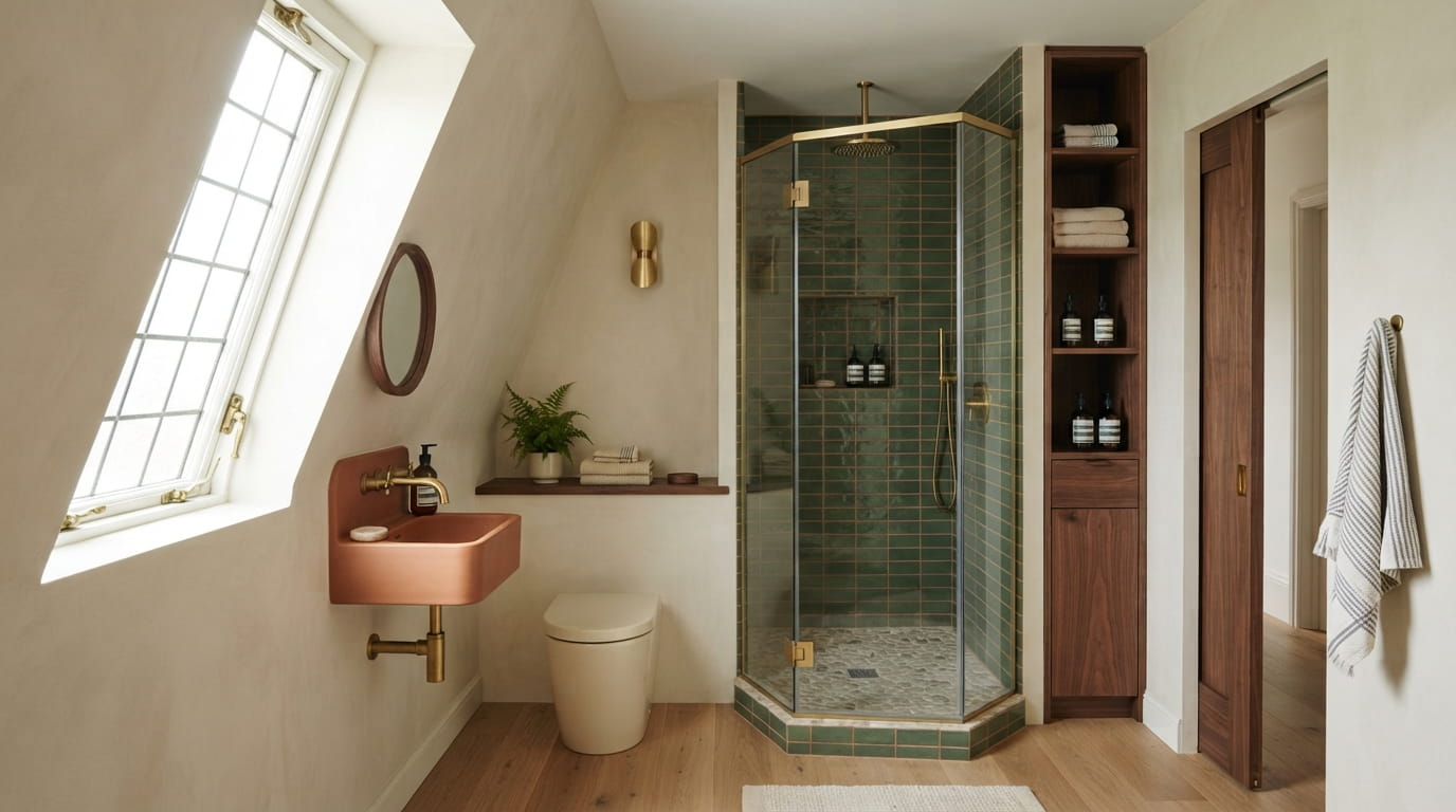13 Smart Ways to Fix an Awkward Small Bathroom Layout