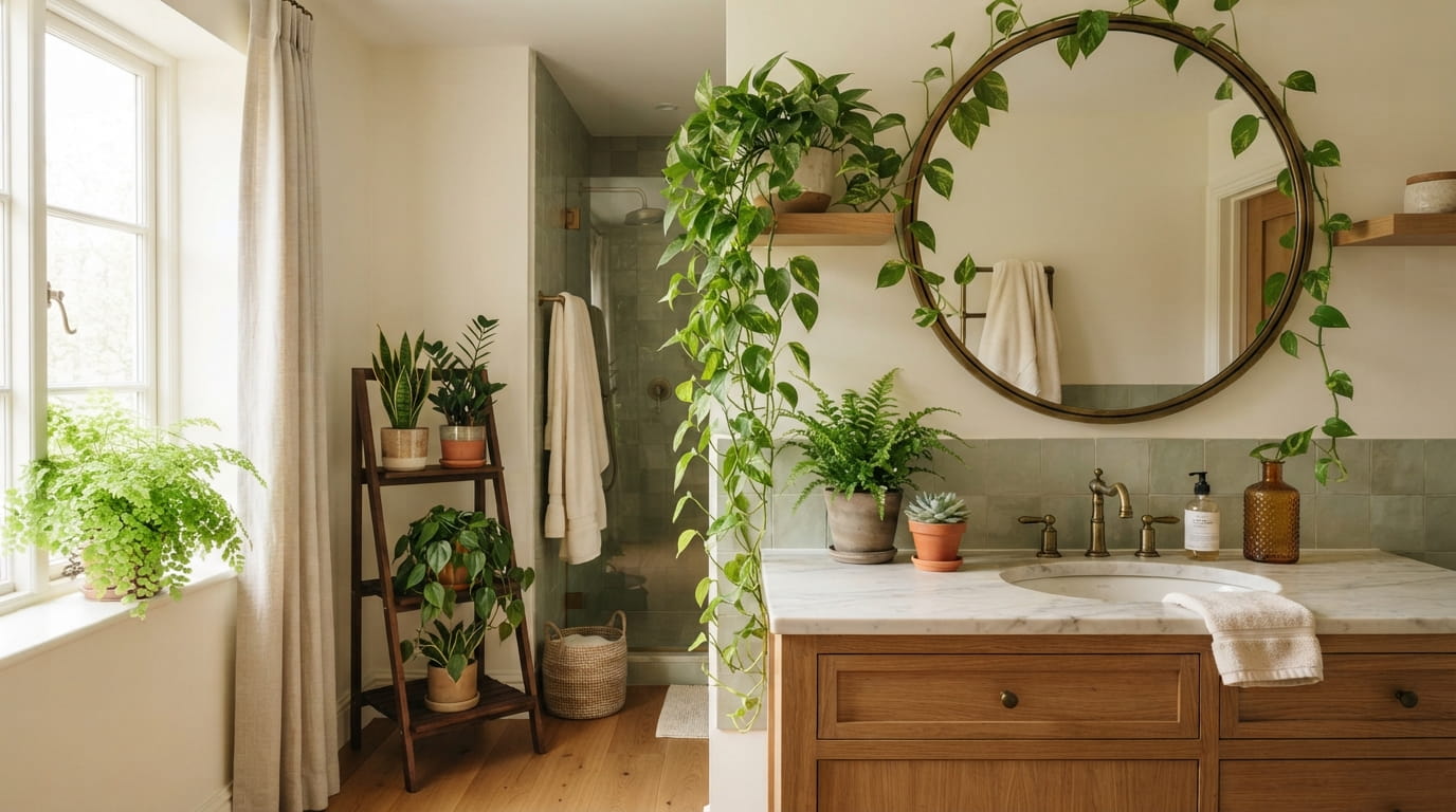 15 Bathroom Plant Decor Ideas to Bring the Outdoors In