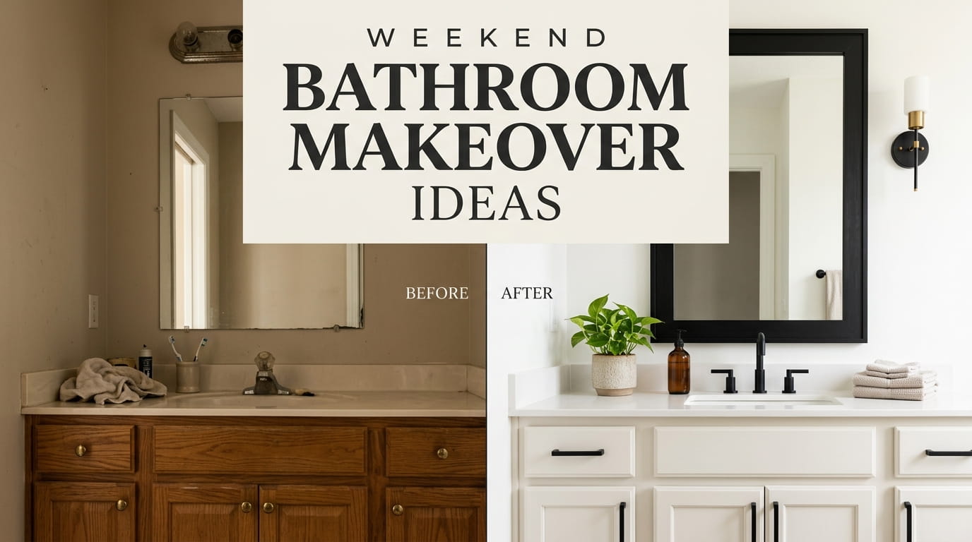 15 Weekend Bathroom Makeover Ideas That Don’t Involve Demo