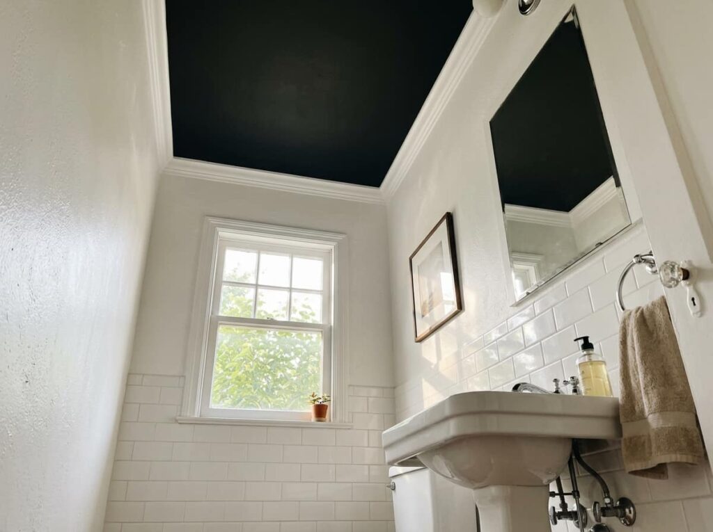 Painted Black Ceiling