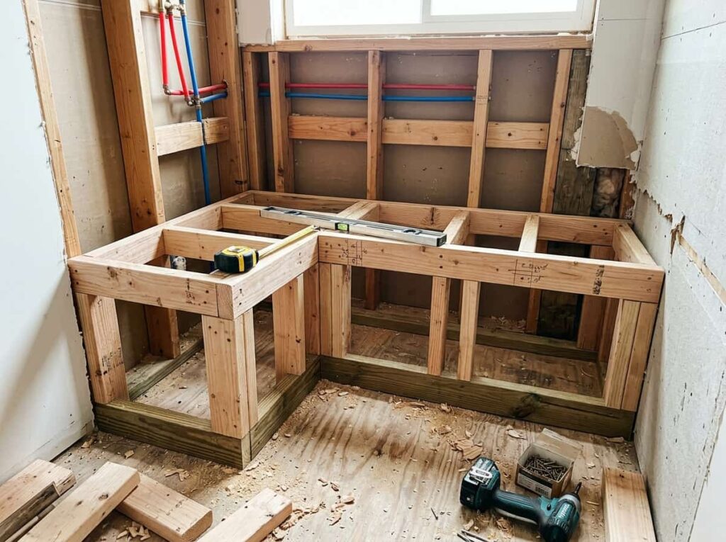 Frame a Built-In Corner Bench