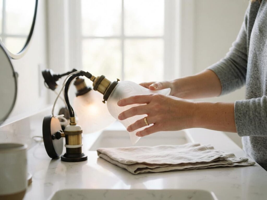 Install the Glass Shade Without Cracking It