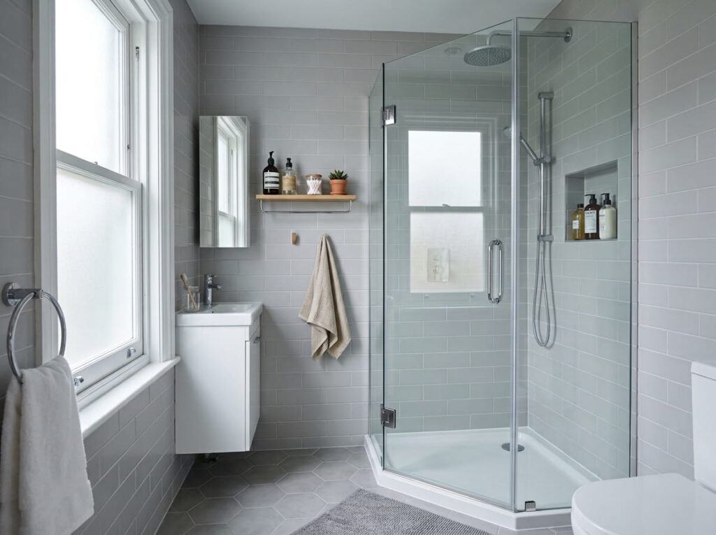  A Neo Angle Corner Enclosure for a Small Bathroom