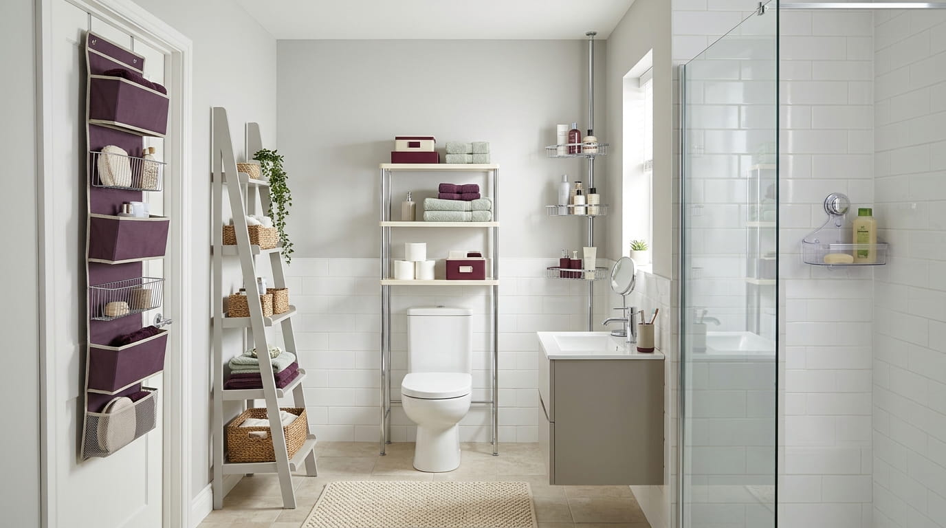 11 Places to Buy No-Drill Bathroom Shelving That Won’t Cost You Your Deposit