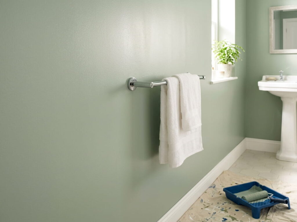 Repaint the Walls in a Satin Finish Built for Humidity
