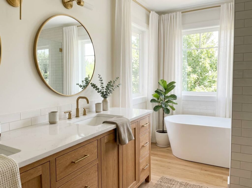 Splitting One Sink Into a His and Hers Vanity Without Moving Plumbing
