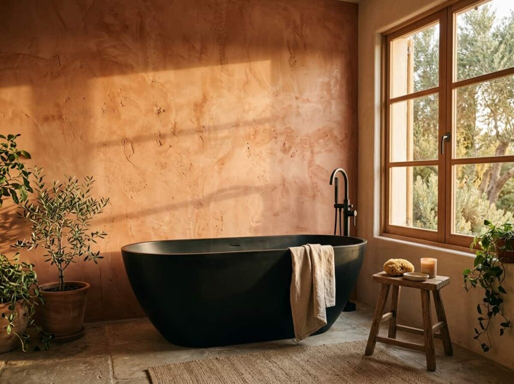 Warm Terracotta Walls for a Sunbaked Feel